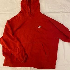 Red Nike hoodie